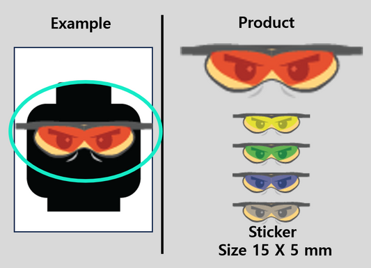 Sunglasses + Mask Stickers / custom face military printing decal